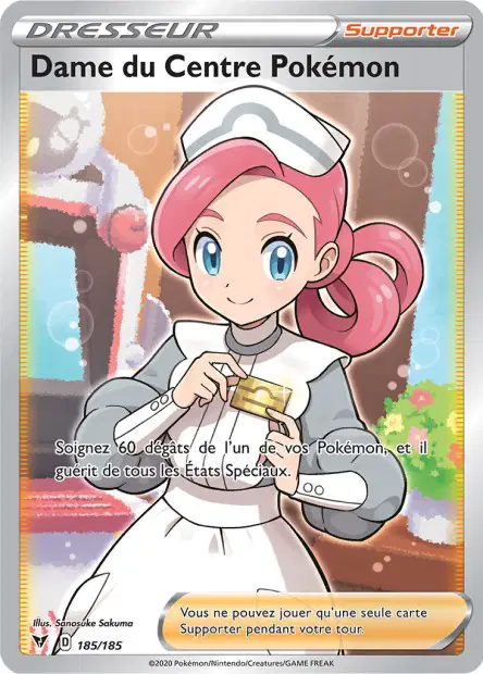 Dame du Centre Pokémon 185/185