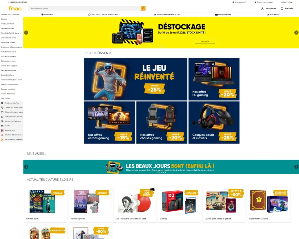 Aperçu de fnac.com
