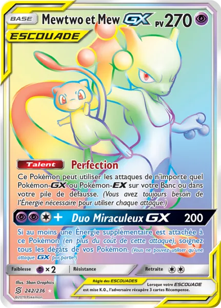 Mewtwo et Mew-GX 242/236