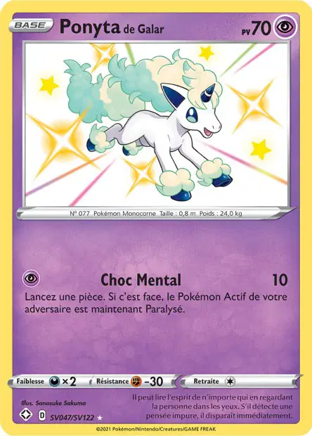 Ponyta de Galar SV47/SV122