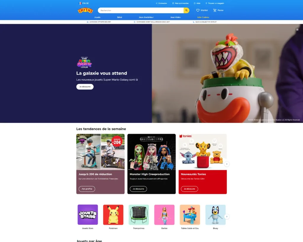 Aperçu de smythstoys.com