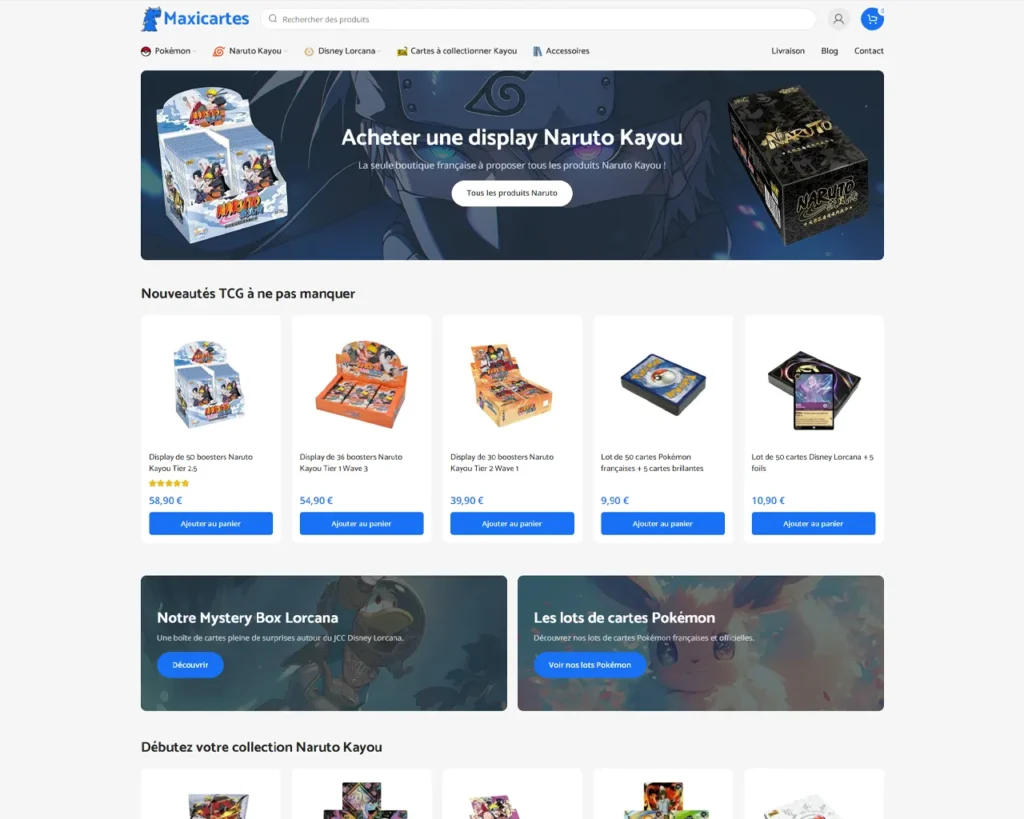 Aperçu de maxicartes.com