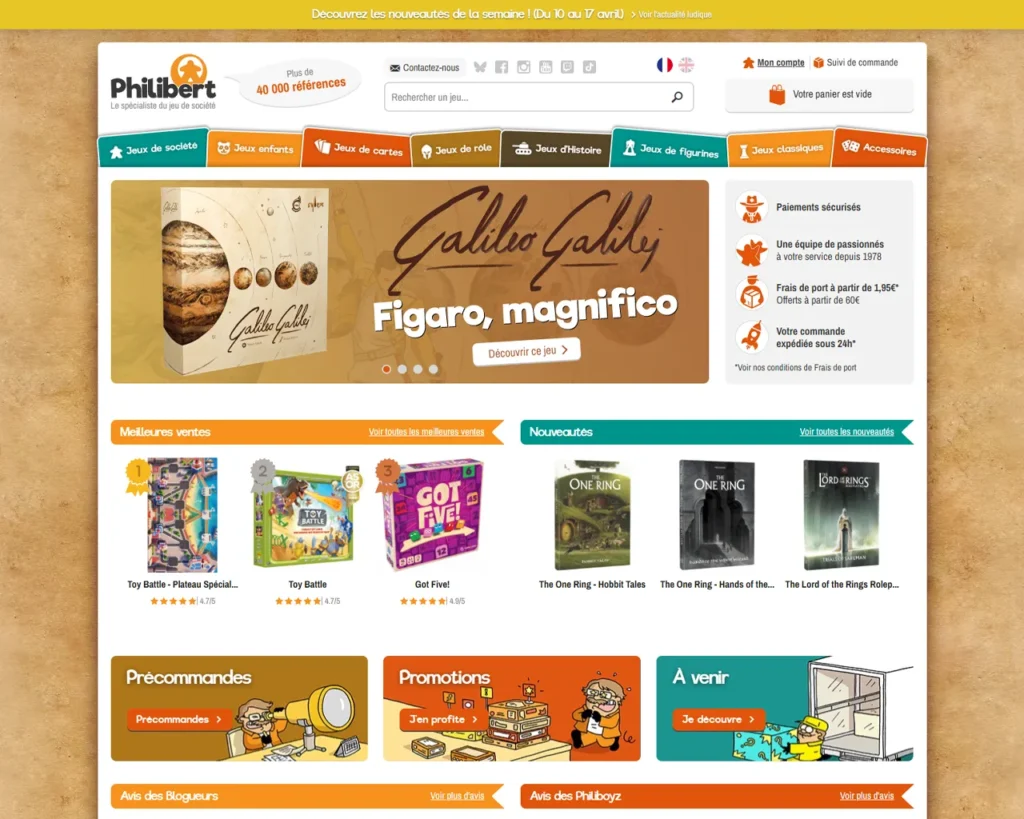 Aperçu de philibertnet.com