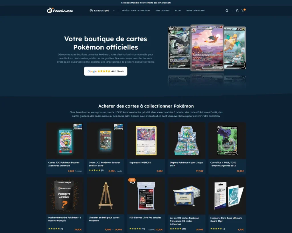 Aperçu de pokegourou.com